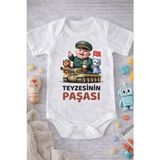 Eydu Baby Dad You Are The King Baba Baskılı Çıtçıtlı Bebek Body Badi Zıbın - 12 - 18 Ay - 00-Beyaz