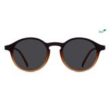 Eye Connection Oval Unisex Güneş Gözlüğü, Kahverengi Çerçeve, Füme Degrade Cam, Plastik, Polarize, UV400 Korumalı, WL-363AAP-EYE