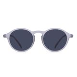 Eye Connection Oval Unisex Güneş Gözlüğü, Mat Gri Plastik Çerçeve, Füme Polarize UV400 Lens, WL-354AAP-EYE