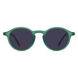 Eye Connection Wıllıam Unisex Oval Yeşil Güneş Gözlüğü, Plastik Çerçeve, Füme Polarize UV400 Cam