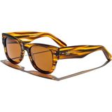 Eye Of Horus EOH4014 C4 Amber Asetat Unisex Güneş Gözlüğü - Hardal