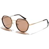 Eye Of Horus EOH4020 C2 Sarı Metal Unisex Güneş Gözlüğü - Sarı (Gold)