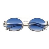 Eye Of Horus EOH5001 C3 Mavi Degrade Ultra Hafif Metal Pilot Unisex Güneş Gözlüğü - Gümüş