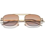 Eye Of Horus EOH5004 C3 Kahverengi Ultra Hafif Metal Kare Unisex Güneş Gözlüğü