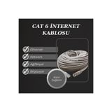 EYE PC 15mt 15 Metre Cat5 Modem Ile Led Smart Tv Arası Internet Ethernet Kablosu