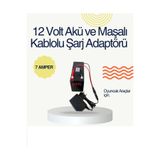 EYE PC E BN 12 VOLT 7 AMPER AKÜLÜ ARAÇ İÇİN AKÜ VE ŞARJ ADAPTÖRÜ TİMSAH KABLO