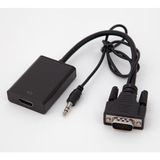 EYE PC Ses Kablolu VGA To HDMI Çevirici / Dönüştürücü Kablolu Adaptör