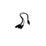 EYE PC Stereo Aux Telefon Kulaklık Çoklayıcı Çoklayıcı 3.5mm Jack 3 Dişi Kablo