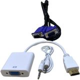 Eyepc 1.5 mt VGA Kablo+Vga To HDMI Çevirici Monitör Için