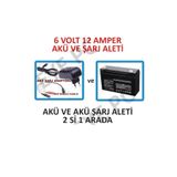 Eyepc 6 Volt 12 Amper Akü ve Şarj Adaptörü