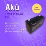 Eyepc 6V 12A Akü – Uzun Ömürlü, Bakımsız, Çocuk Akülü Arabalar Için Uygun