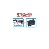 Eyepc Akülü Arabalar Için 12V 7Ah Akü Şarj Cihazı Adaptörü