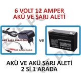 Eyepc Çocuk Oyuncak Akülü Araba Için 6V 12 Ah 6 Volt 12 Amper Akü Şarj Adaptörü