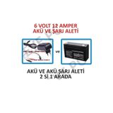 Eyepc Çocuk Oyuncak Akülü Atv Uyumlu 6 Volt 12 Amper Akü ve Şarj Adaptörü