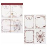 EyER Shoping 15 Sayfa Çek Kopart Yapışkansız Defter Bullet Journal Için Uygundur - Açık Kırmızı