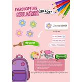 EyER Shoping Isme Özel Su Geçirmez Çiçek Temalı Okul Etiketi Sticker Kişiye Özel Kız Çocuk Isim Etiketi 116 Adet