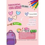 EyER Shoping Isme Özel Su Geçirmez Kalp Temalı Okul Etiketi Sticker Kişiye Özel Kız Çocuk Isim Etiketi 116 Adet