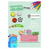 EyER Shoping Isme Özel Su Geçirmez Top Temalı Okul Etiketi Sticker Kişiye Özel Erkek Çocuk Isim Etiketi 116 Adet
