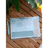 EyER Shoping Masaüstü Planlayıcı A4 Boy Notepad Memopad Check List Not Defteri Bloknot - Gri