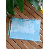 EyER Shoping Masaüstü Planlayıcı A4 Boy Notepad Memopad Check List Not Defteri Bloknot - Mavi
