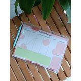 EyER Shoping Masaüstü Planlayıcı A4 Boy Notepad Memopad Check List Not Defteri Bloknot - Yeşil