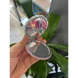 EyER Shoping Taşınabilir Pullu Makyaj Aynası Çanta Aynası ve Cep Aynası Kapaklı - Yeşil