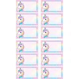 EyER Shoping Unicorn Kitap Defter Okul Etiketi 48 Adet Kesimli(Ad-Soyad Istekli)