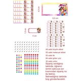 EyER Shoping Winx Club Kitap Defter Okul Etiketi 270 Adet Kesimli