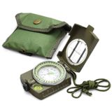 Eyeskey Military optik Linsenkompass gözlükler Pusula ile çanta Metal su geçirmez Pusula Yeşil