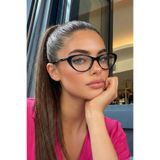 Eyesofia Arrel Siyah Cat Eye Mavi Işık Korumalı Ultra Hafif Kadın Blue Block Gözlüğü