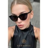 Eyesofia Carolıne Kadın Cat Eye Siyah Güneş Gözlüğü