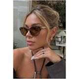Eyesofia Miuna Cat Eye Kadın Ultra Hafif Leopar Uv400 Filtreli Güneş Gözlüğü