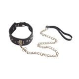 eyetis Fantezi Deri Tasma ve Zincir Leash Seti, Ayarlanabilir Tokalı Fantazi Boyun Tasması, Metal Zincirli Aksesuar