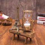 Eyfel Kulesi Paris Ahşap Kum Saati ( Lisinya ) - 001-Renkli