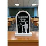 Eyiser Store Öğretmenler Günü Hediyesi | Öğretmen ve Öğrenci Figürlü Masa Dekoru