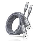 eyjiew Uzun USB C - USB C Kablosu [12FT, 2'li Paket], Samsung Galaxy S22 Ultra S22+ S21+ S21 Ultra S20 S20+ S10 Note 20 10 A73 A71 A53, Pixel 7 7pro 6 6a 4a 2 XL için 6 XL