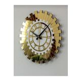 Eyka Store Dekoratif Duvar Saati Beyaz-Gold 50 Cm