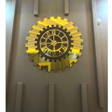 Eyka Store Dekoratif Duvar Saati Güneş Model Siyah Gold 50 Cm