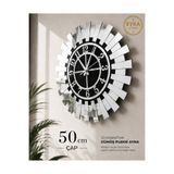 Eyka Store Piyano Model Dokaratif Gümüş 50 Cm Latin Rakam Duvar Saati