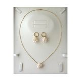 eyla collection Premium Gerçek İnci Kolye Küpe Seti - Özel Seri