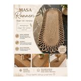 EYLCOTTON Hasır Jüt, , Masa Örtüsü , Sehpa Örtüsü Runner. 30x80