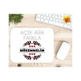 Eylül Design Açık Ara Farkla Mükemmelim Baskılı Özel Tasarım Dikdörtgen Kaydırmaz Mousepad - Dağ