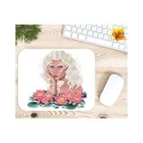 Eylül Design Aesthetic Kadın Baskılı Özel Tasarım Dikdörtgen Kaydırmaz Mousepad - Adrenalin Mavi