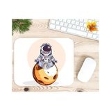 Eylül Design Astronot Baskılı Özel Tasarım Dikdörtgen Kaydırmaz Mousepad - Adrenalin Mavi