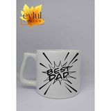 Eylül Design Best Dad Yazılı Baba Temalı Tasarım Baskılı Kupa