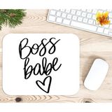 Eylül Design Boss Babe Baskılı Özel Tasarım Dikdörtgen Kaydırmaz Mousepad - Adrenalin Mavi