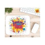 Eylül Design Dreams Come True Motivasyon Baskılı Özel Tasarım Dikdörtgen Kaydırmaz Mousepad - Buz Mavi