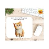 Eylül Design En Iyi Terapist Tüylü ve Dört Bacaklıdır Baskılı Özel Tasarım Dikdörtgen Kaydırmaz Mousepad - Adrenalin Mavi