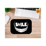 Eylül Design Joker Smile Baskılı Özel Tasarım Dikdörtgen Kaydırmaz Mousepad - Beyaz