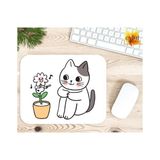 Eylül Design Kedi Baskılı Özel Tasarım Dikdörtgen Kaydırmaz Mousepad - Adrenalin Mavi